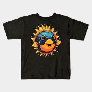 Puffer Fish Smiling Kids T-Shirt